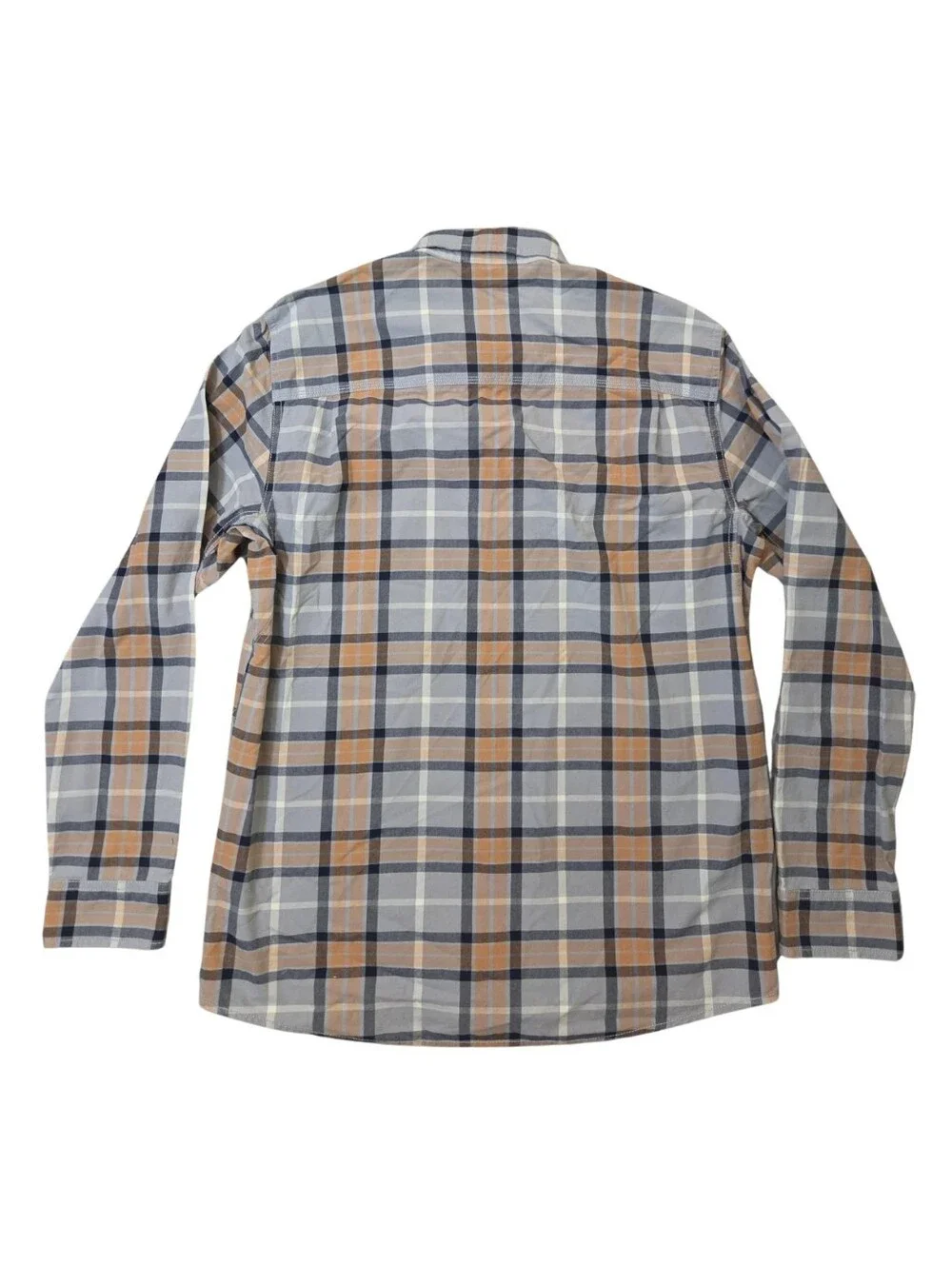 North Face Stayside Chamois Flannel Shirt Mens M Long Sleeve Blue Outdoor Cotton